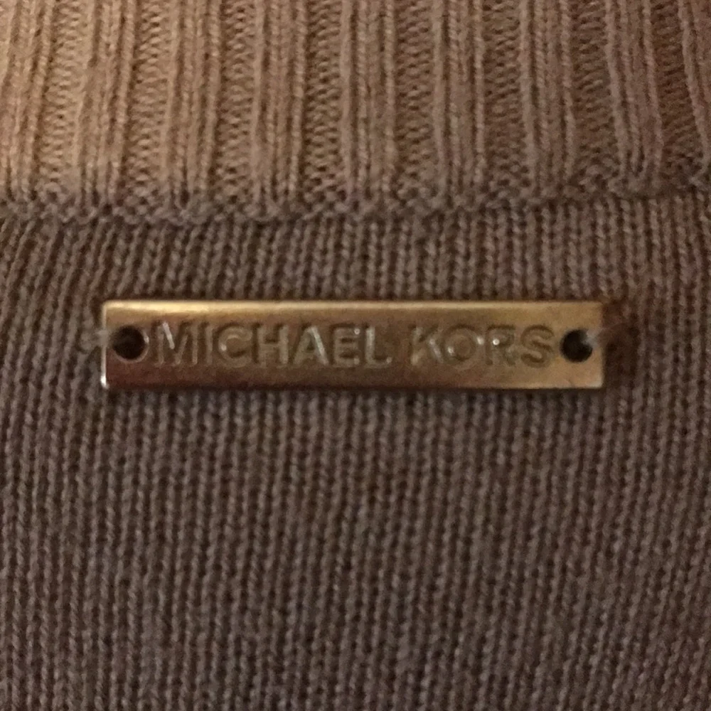 Michael Kors Beige Fringe Hem Cardigan